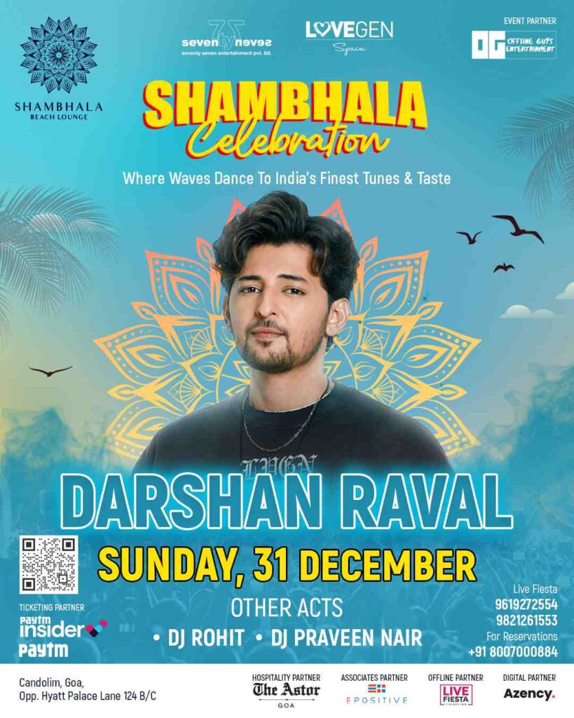 New Year Party with Darshan Raval at Shambhala Goa